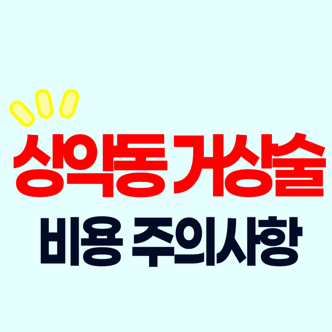 상악동 거상술 비용 주의사항